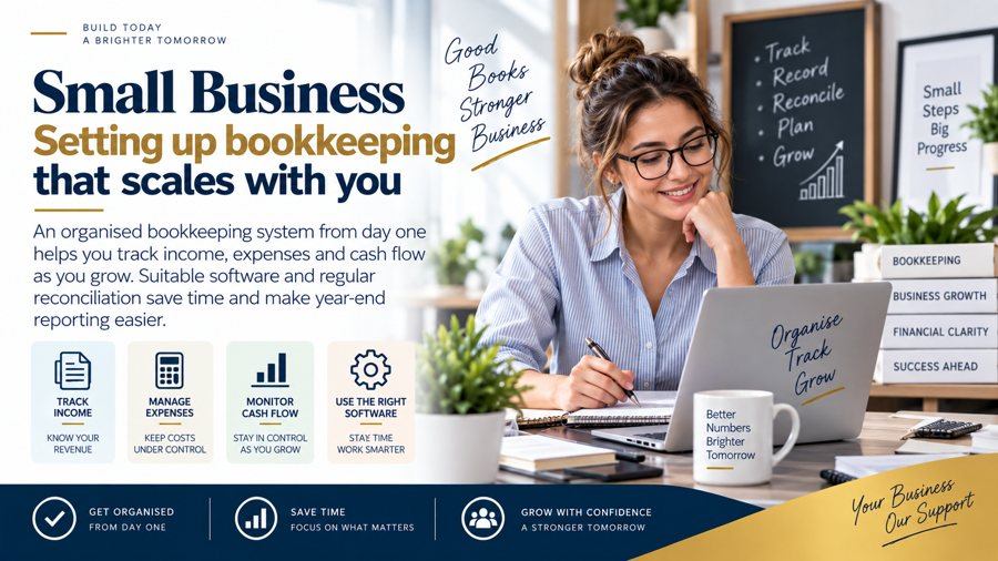 Setting up bookkeeping that scales with you